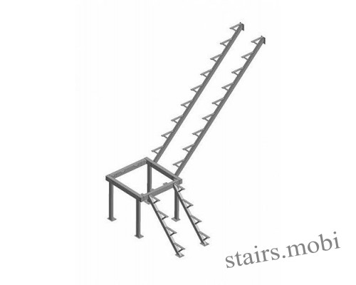 Металлический каркас к  лестнице ЛЕС-05-3
